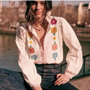 EUC Sezane Yolanda shirt size 6